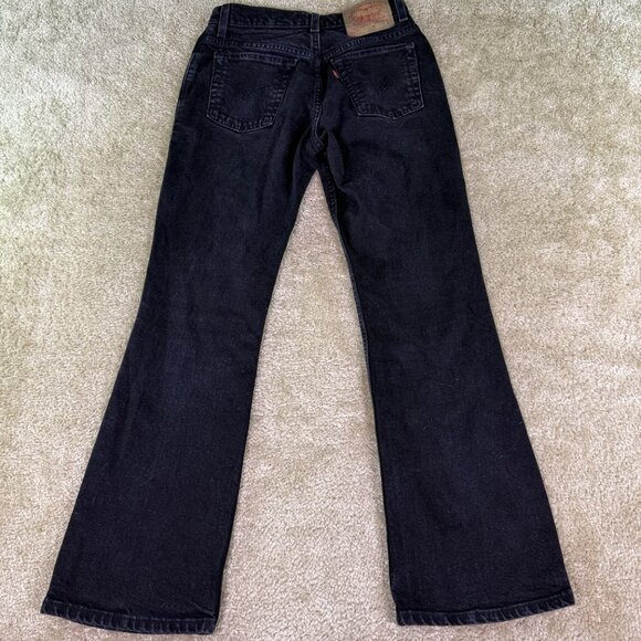 VTG Levis 517 Jeans Womens Slim Fit Bootcut Black Denim Sz 5 Y2K 2001 27x29 E831 - Picture 7 of 13